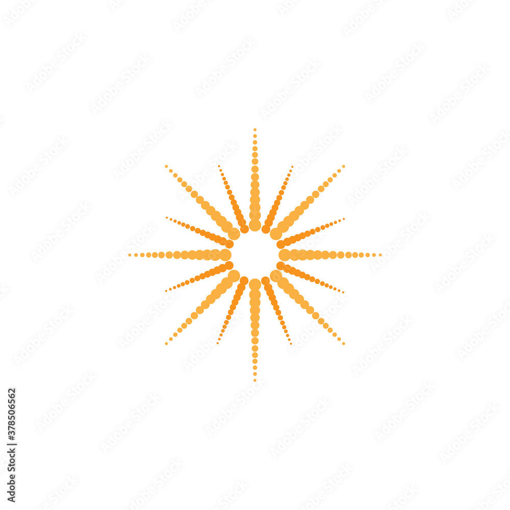 Vector Icon Logo Template Sun