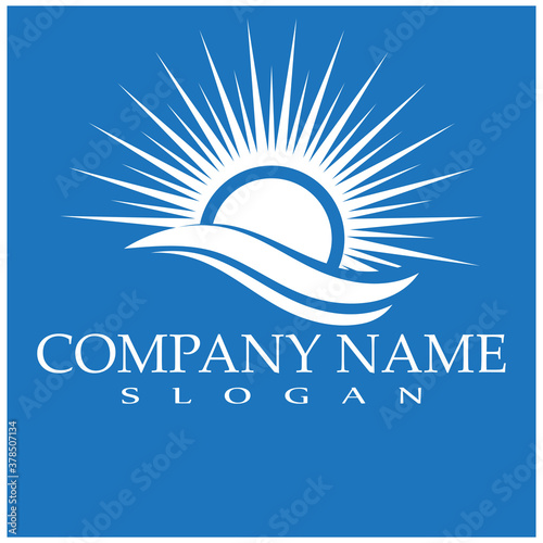 Vector Icon Logo Template Sun