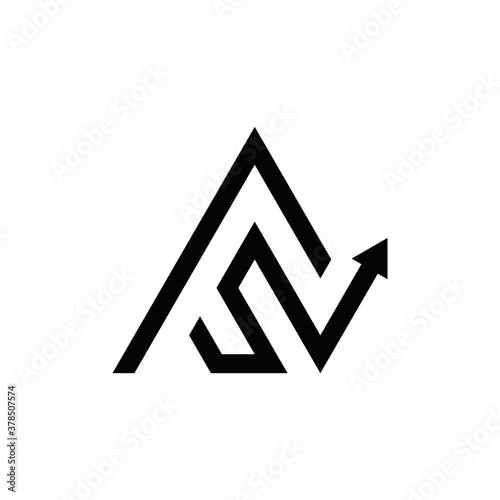f s fs sf initial logo design vector symbol graphic idea creative