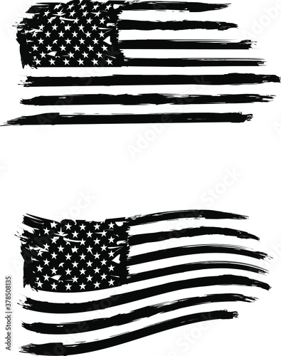 USA Flag, vector flag, american flag, EPS 10. army, military, veterans, navy, patriotic, 