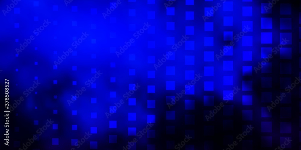 Dark BLUE vector template with rectangles. Modern design with rectangles in abstract style. Pattern for busines booklets, leaflets