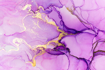 Modern hand painted artwork of abstract transparent alcohol ink background. Art for design