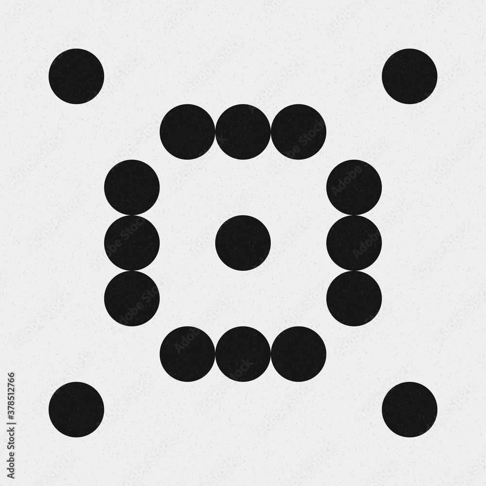 Abstract Cross Pattern Dots Logo generative computational art illustration Abstract Cross Pattern Dots Logo generative computational art illustration