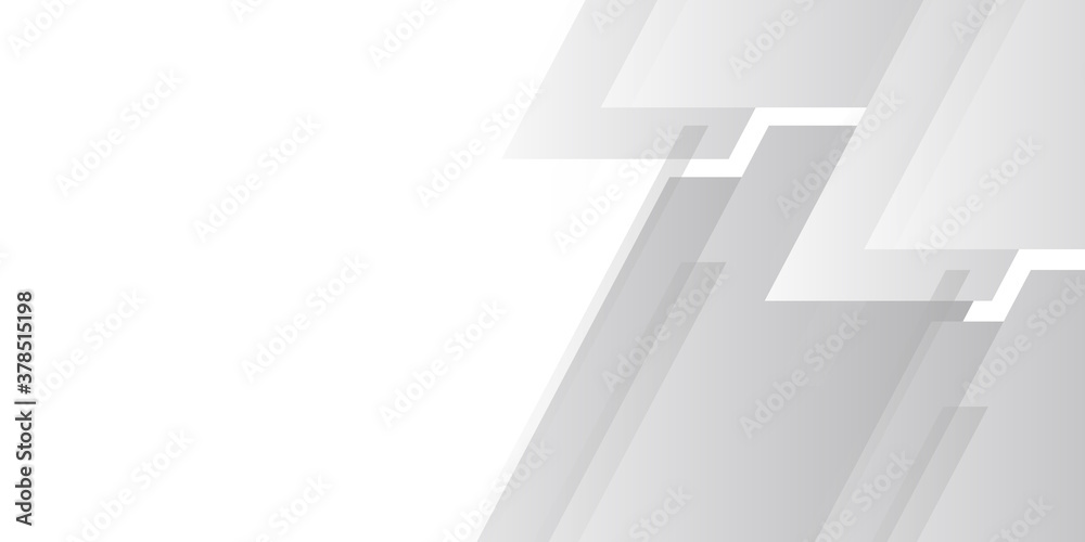 Technology banner design with white and grey arrows. Abstract geometric vector background Technology banner design with white and grey arrows. Abstract geometric vector background