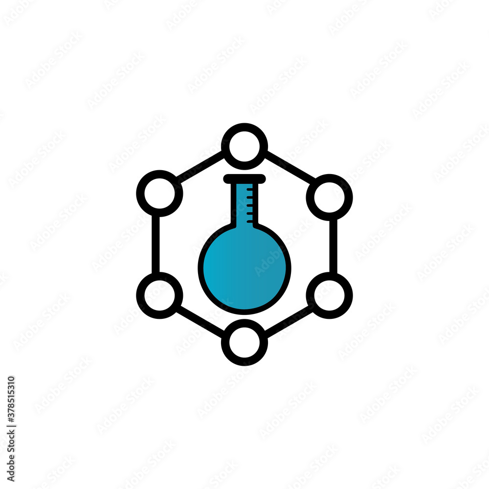  Medical Test tube Icon Vector Illustration.