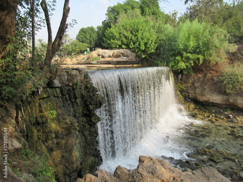 Stunning waterfalls at Sachne Park  Israel