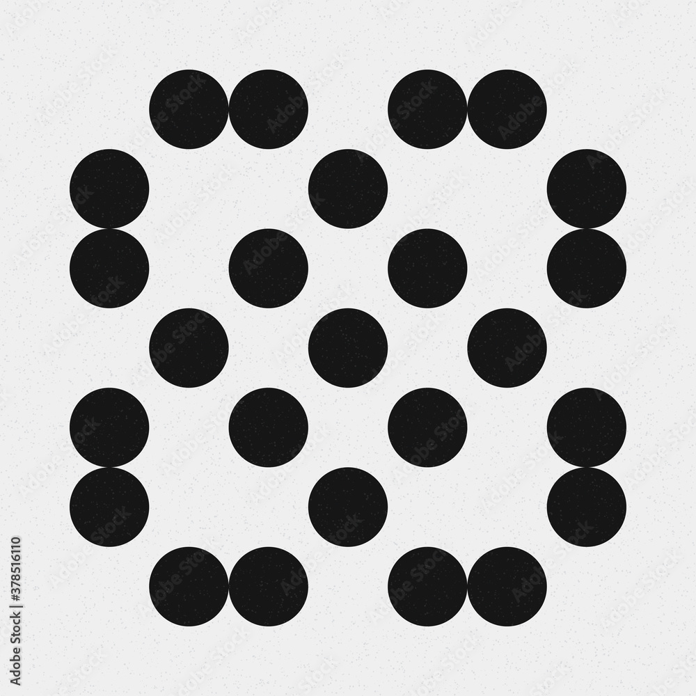 Abstract Cross Pattern Dots Logo generative computational art illustration Abstract Cross Pattern Dots Logo generative computational art illustration