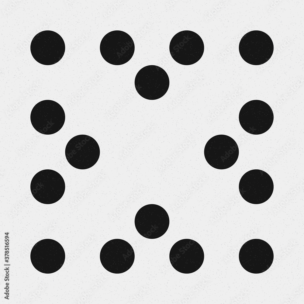 Abstract Cross Pattern Dots Logo generative computational art illustration