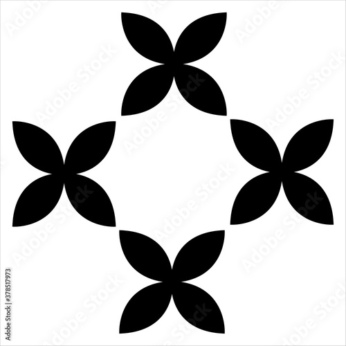 Batik pattern icon vector design illustration