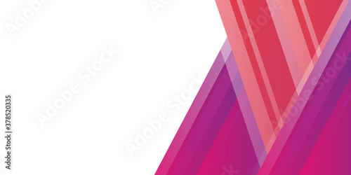 Colorful abstract pink red orange purple strokes on white background. 
