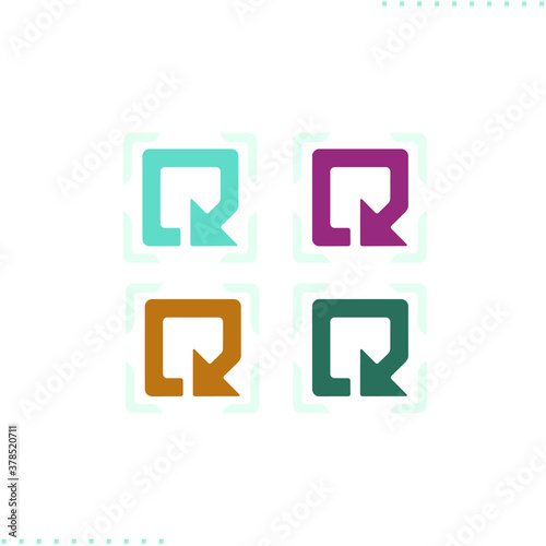 Reset button vector icon in flat