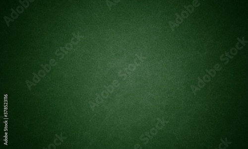 Elegant dark emerald green background with black shadow border and old vintage grunge texture design
 photo