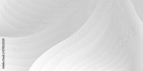 Alegant white background with curve wave shiny lines
