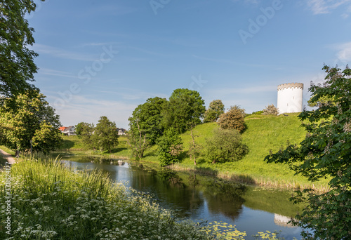 the moat at the fortifications in Fredericia photo