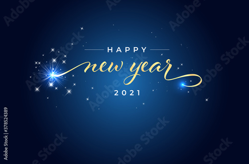 Greeting card for New Year 2021