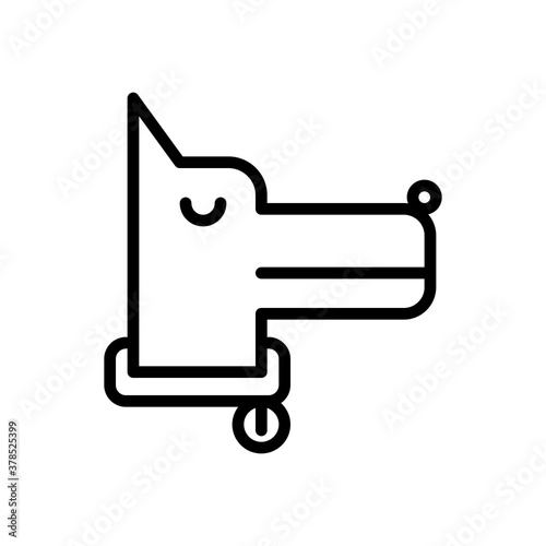 pet, dog icon vector illustration