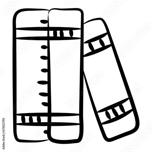 
Books icon in hand drawn style 
