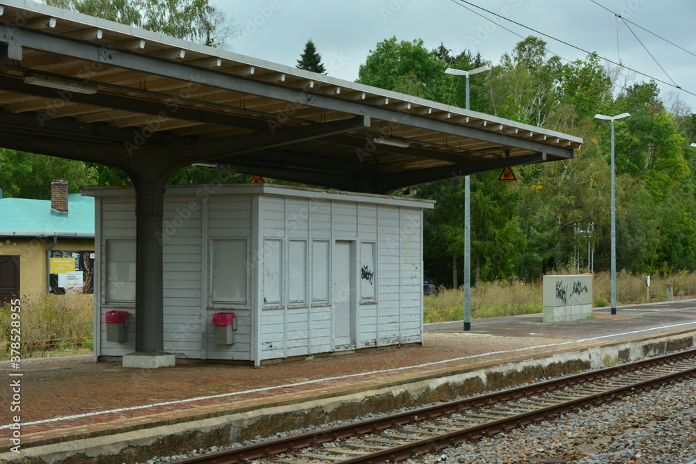 Bahnhof Flöha im Erzgebirge Sachsen