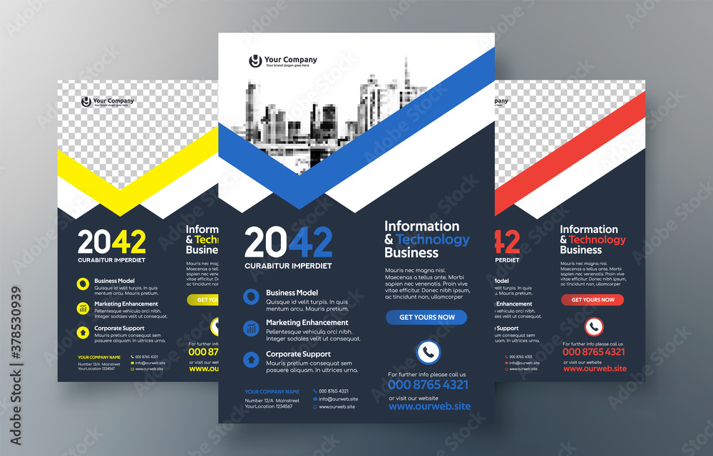 City Background Business Book Cover Design Template