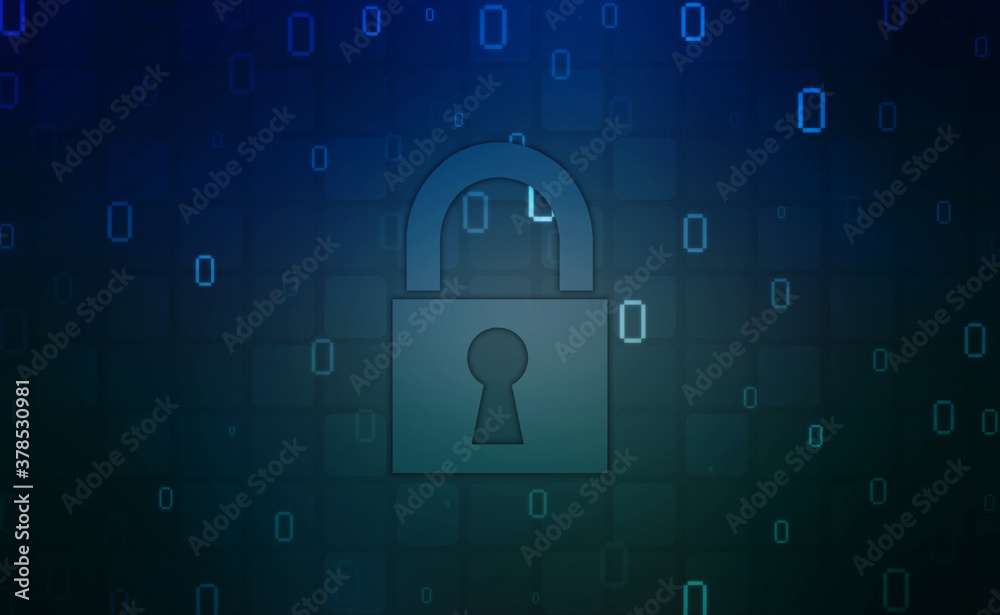 Closed Padlock on digital screen, cyber security concept background, Security concept Background. Data protection Cyber Security Privacy Business Internet Technology Concept. 2d illustration Closed Padlock on digital screen, cyber security concept background, Security concept Background. Data protection Cyber Security Privacy Business Internet Technology Concept. 2d illustration