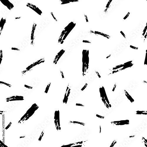 Seamless Pattern with hand drawn scribble smears