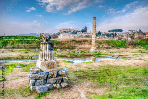 The Temple of Artemis in Selcuk Town of Turkey