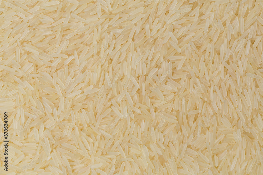 Obraz premium White rice in studio on white