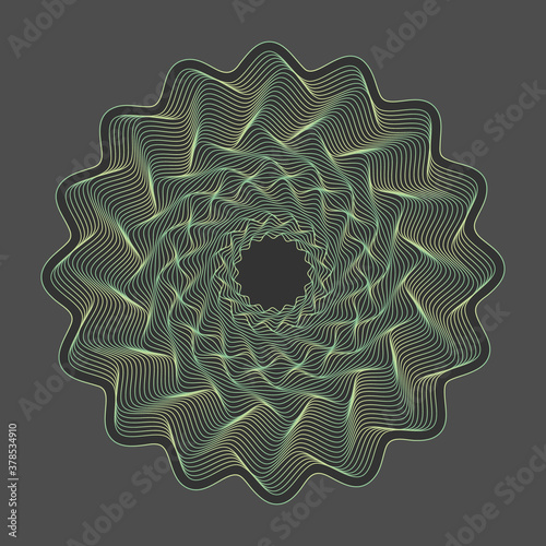 Design elements. Guilloche elements for make diploma or certificate.