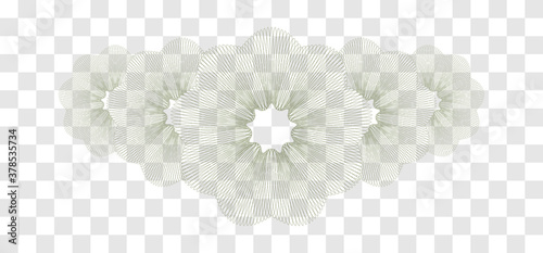 Design elements. Guilloche elements for make diploma or certificate.