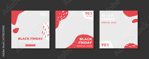 Black friday social media post template.