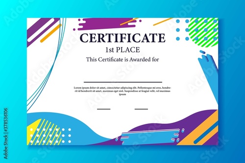 Certificate of Appreciation template.Trendy geometric design. Eps10 vector