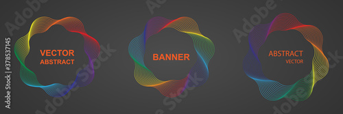 Design elements. Ring circle elegant frame border.