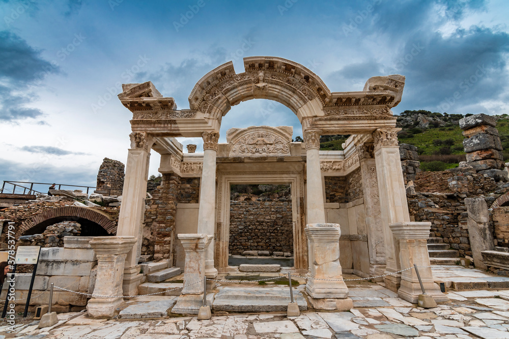 The Temple of Hadrian in Ephesus Ancient City
