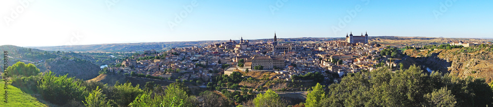 Panorámica de Toledo en Castilla La Mancha, España, Europa