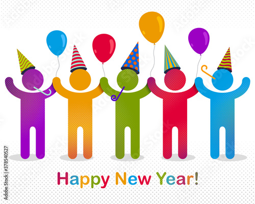 Happy New Year celebrating ...