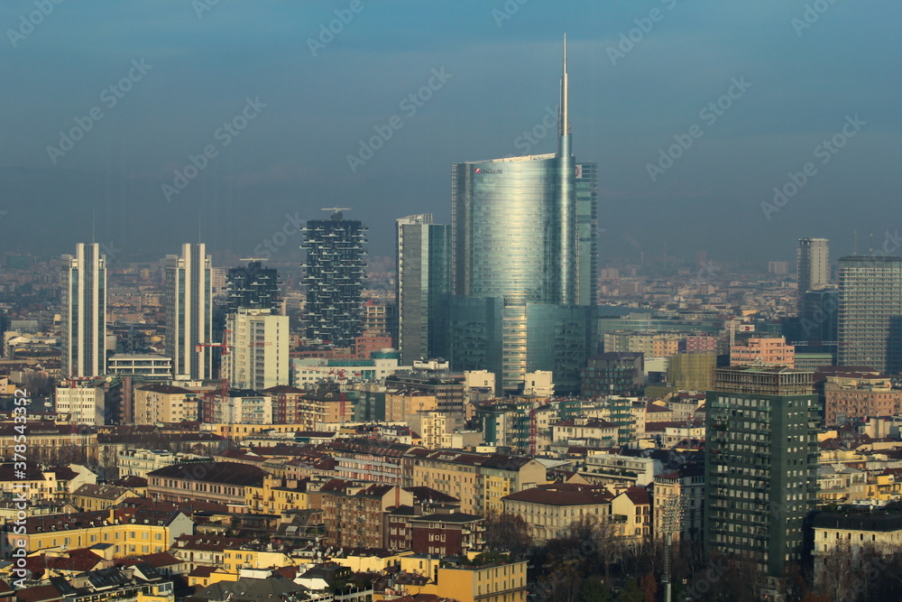 Fototapeta premium Skyline of Isola area in Milan