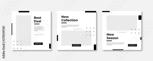 Fashion sale social media post template. Social media post template.