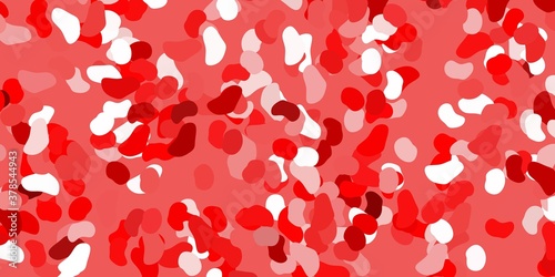 Light red vector pattern with abstract shapes.