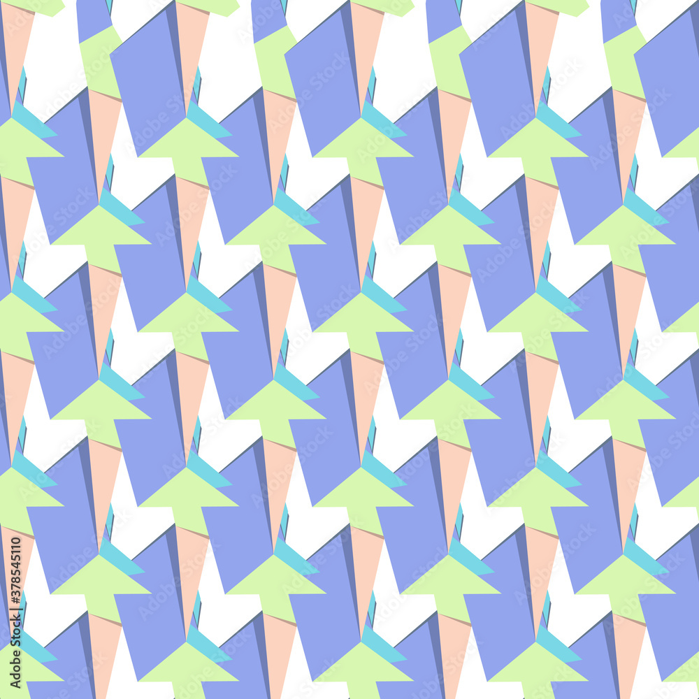 Absract seamless pattern with green, blue, beige, white shapes. Geometric minimalism. Vector illustration Absract seamless pattern with green, blue, beige, white shapes. Geometric minimalism. Vector illustration
