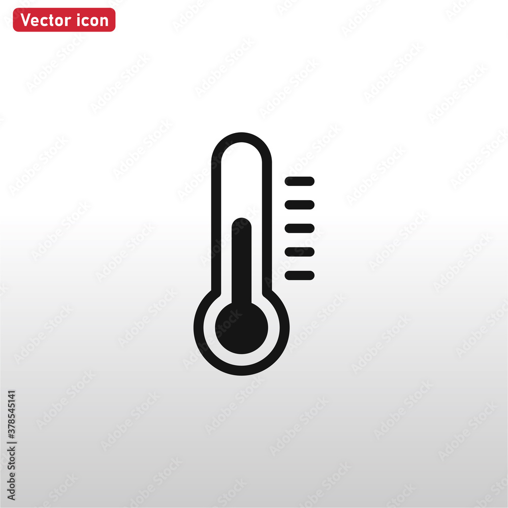 Thermometer icon vector . Temperature sign Thermometer icon vector . Temperature sign
