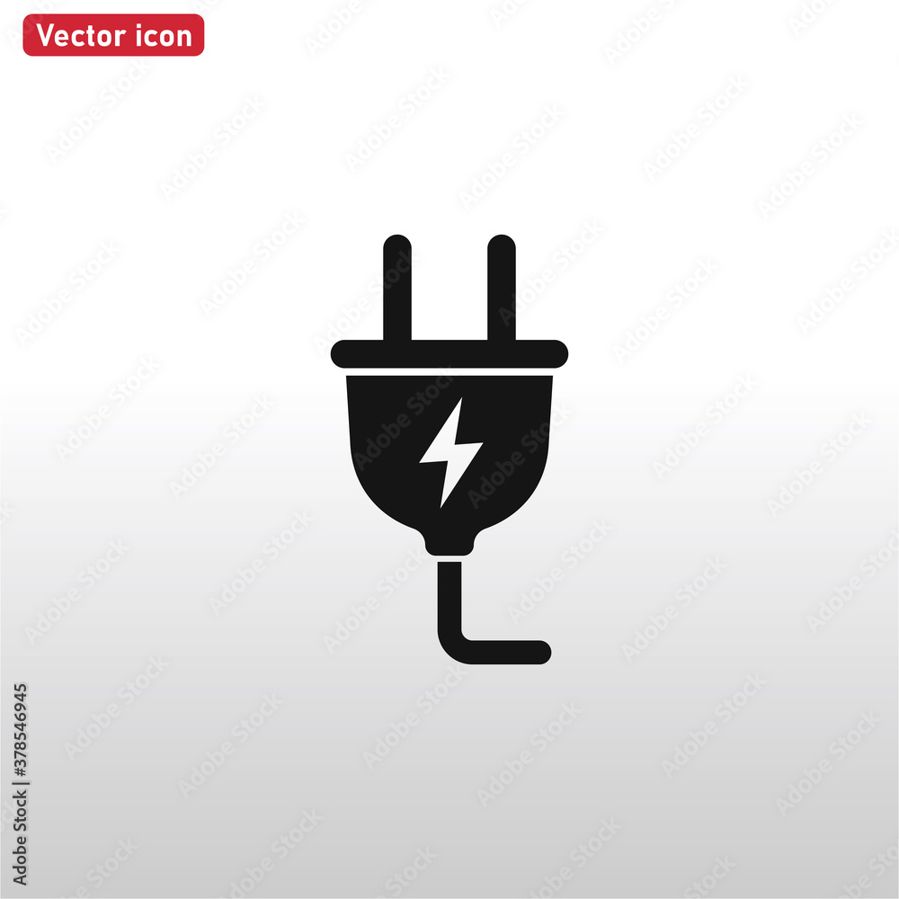 Plug icon vector . Electric Plug Plug icon vector . Electric Plug