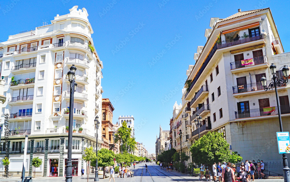 Panorámica de Sevilla, Andalucía, España