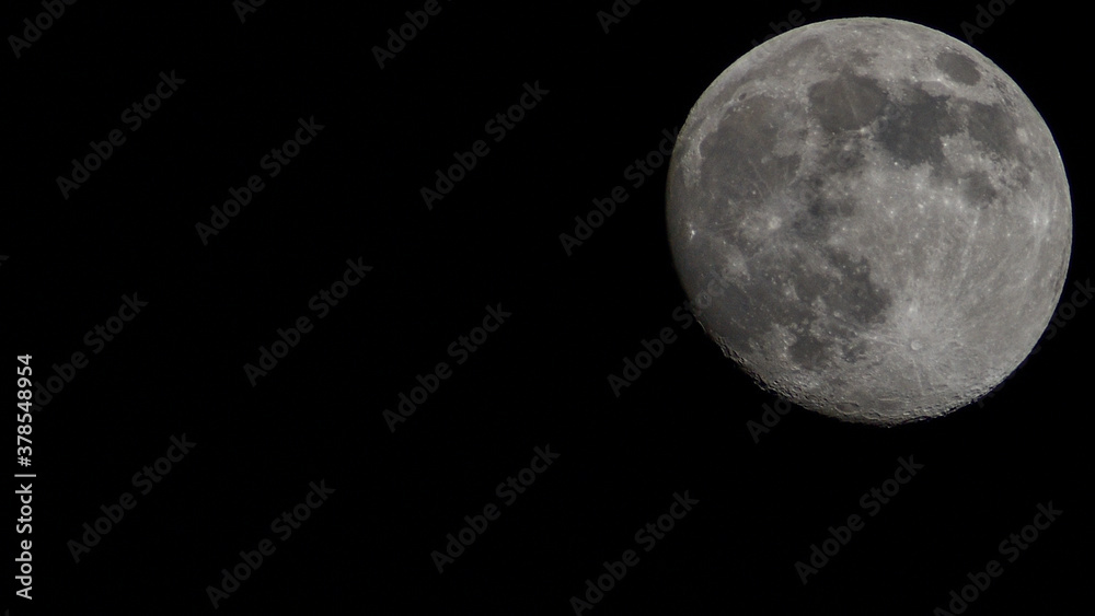 Beautiful Full Moon isolated in the black background Beautiful Full Moon isolated in the black background