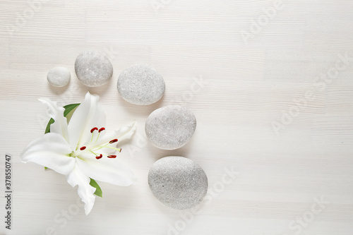 spa composition on a wooden background