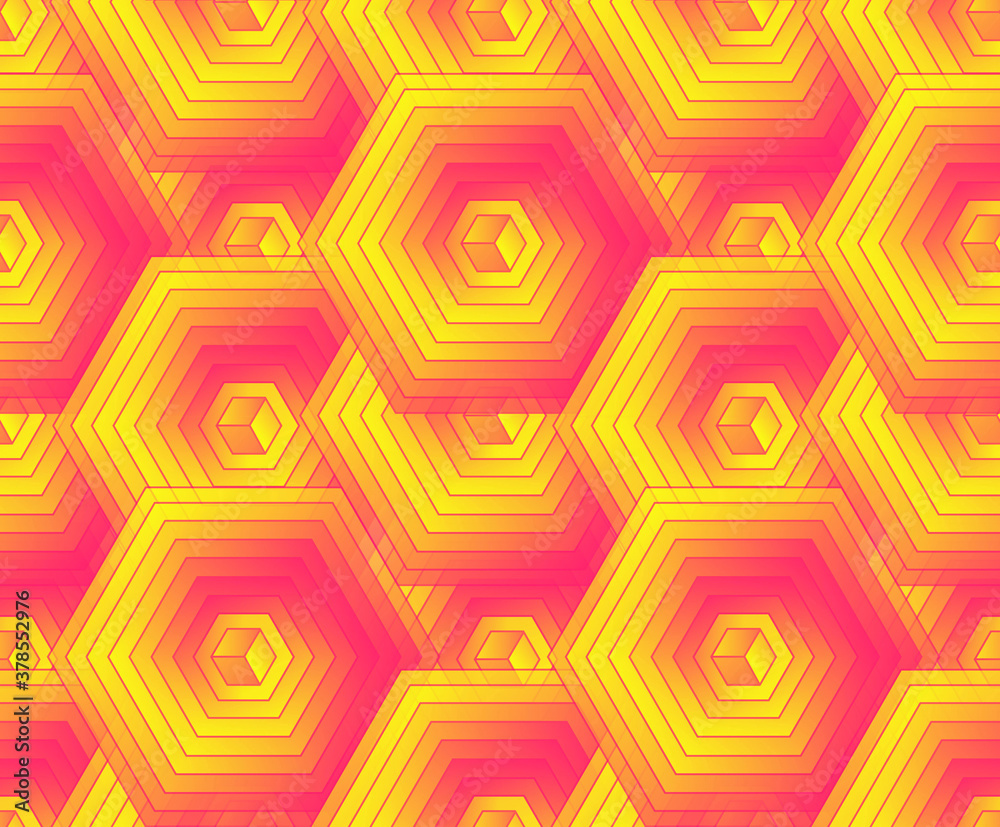 hexagonal cells layers seamless tile orange hexagonal cells layers seamless tile orange