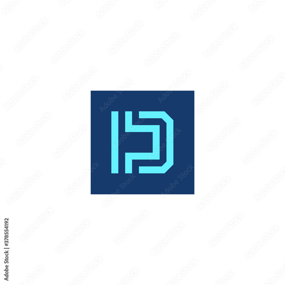 logo of capital letter d in a blue square logo of capital letter d in a blue square