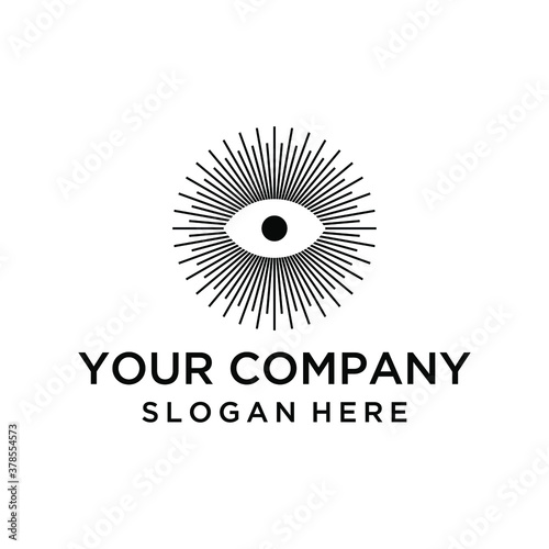 Eye and light logo
