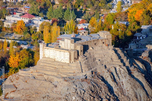 baltit fort in autumn,  gilgit baltistan , Pakistan  photo