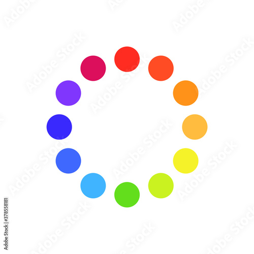 Colorful palette vector