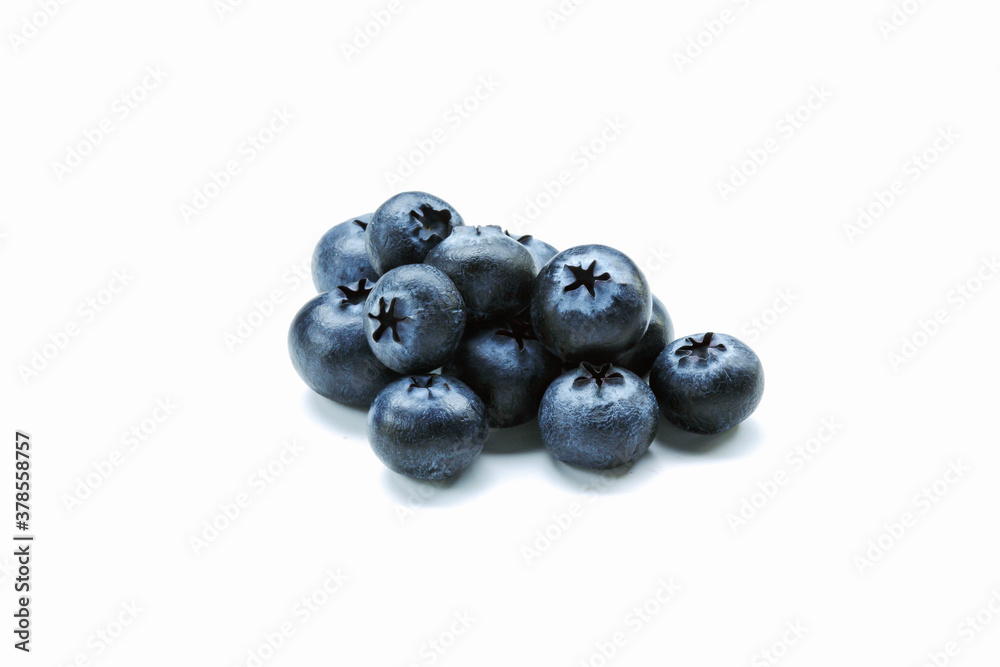 Blueberries group isolated on white background Blueberries group isolated on white background